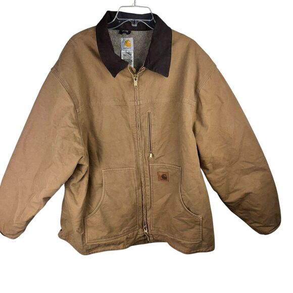 Carhartt Rn 14806 Loose Fit Firm Duck Insulated Traditional Jacket Sz 2XL - Picture 1 of 3